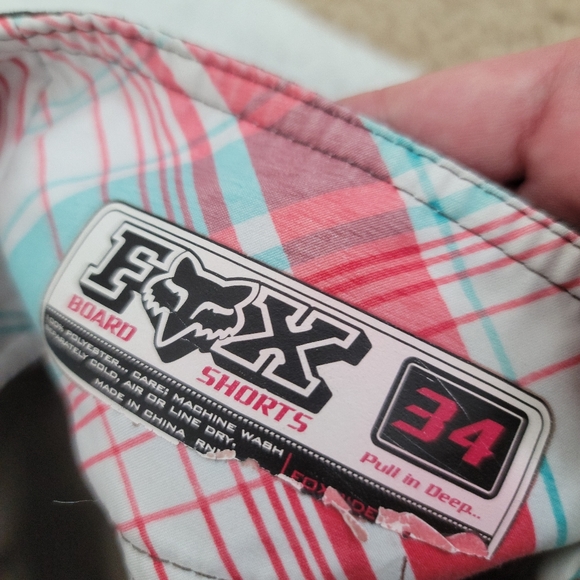 Vintage /Fox Rider's Co. Men's Board Shorts/ size 34 - Picture 4 of 4